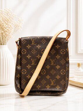 Authentic Louis Vuitton Musette Salsa PM Monogram Shoulder Bag